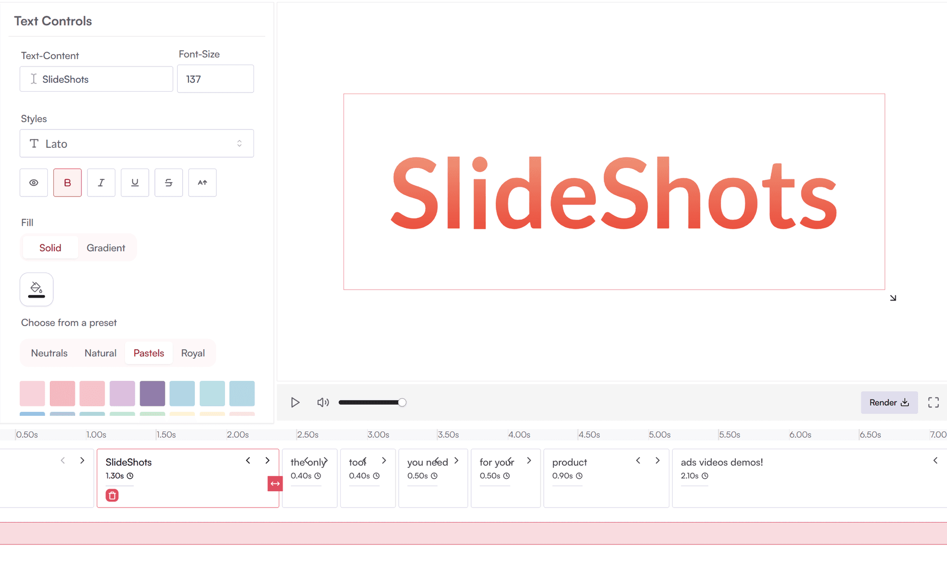 Easy to use Interface